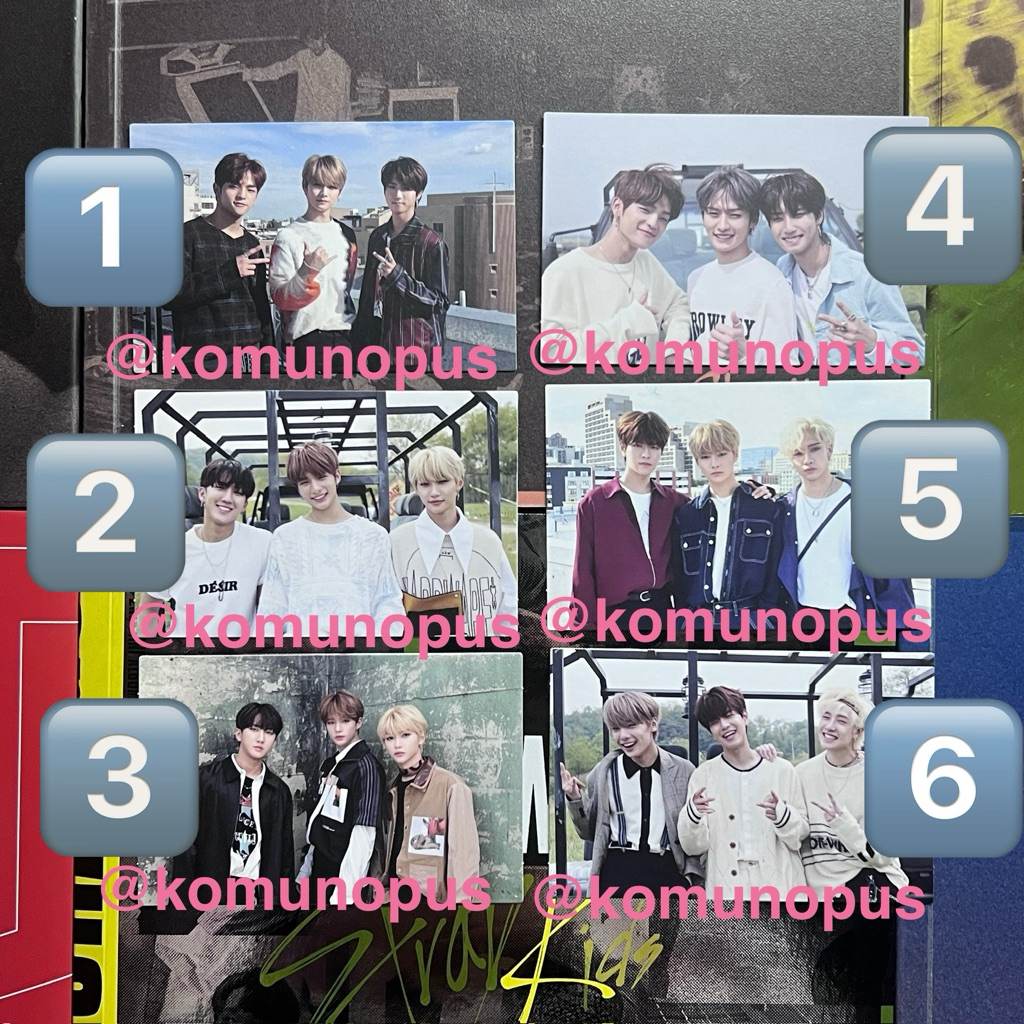 WTS IN RUSH PHOTOCARD PC STRAY KIDS UNIT PHOTOCARD YELLOW WOOD ALBUM OFFICIAL GOODS STICKER PRELOVED