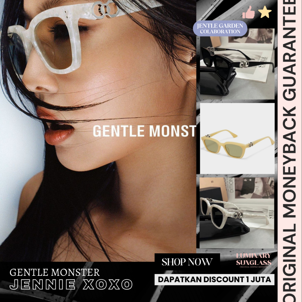 [ORIGINAL] GM Jennie Xoxo Jentle Garden Edition Sunglasses / Kacamata Hitam / Glasses