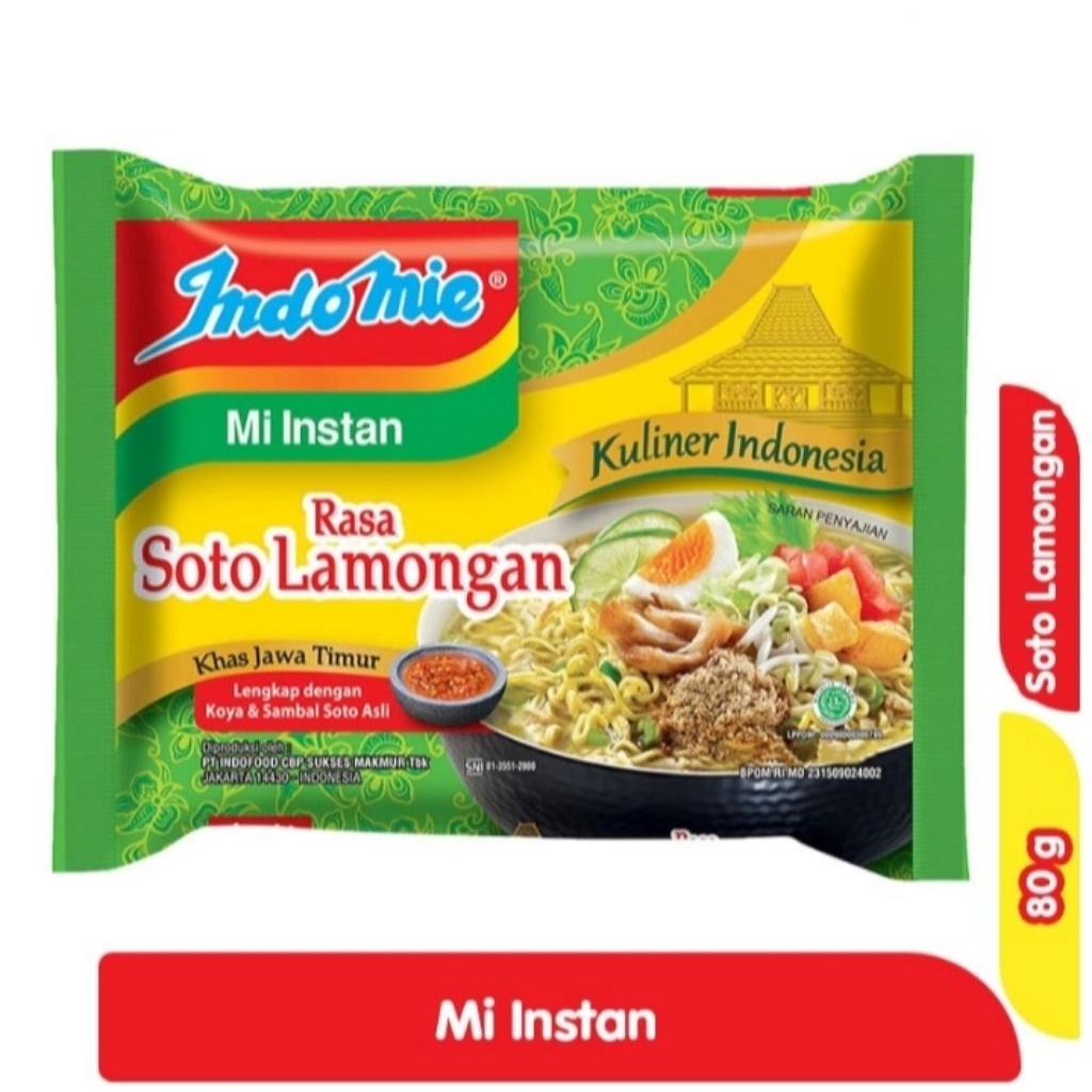 

Indomie Mi Instan Soto Lamongan 80 g