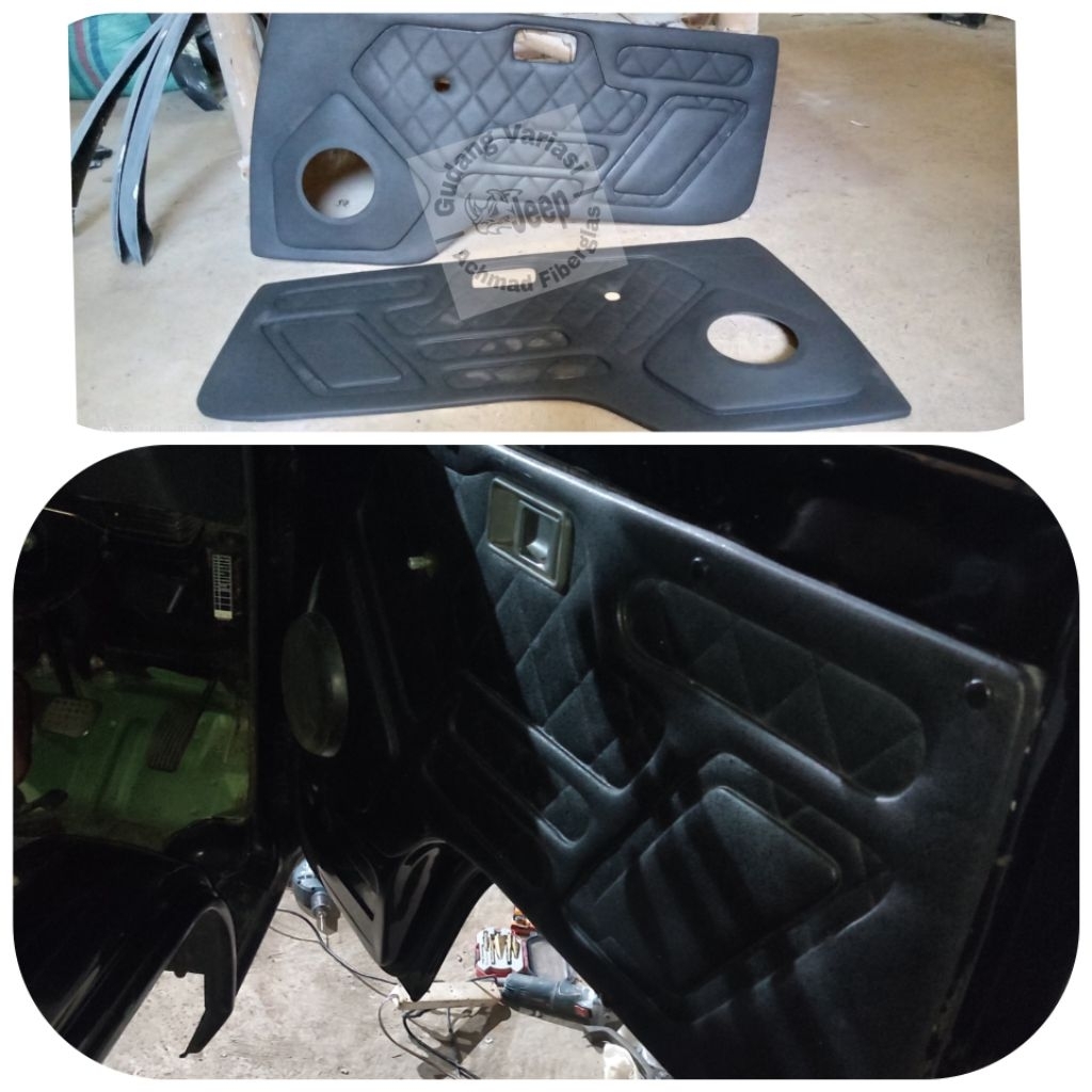 Doortrim Bakleding Dek Pintu Variasi L300 bahan Fiberglass berkualitas Kanan Dan Kiri