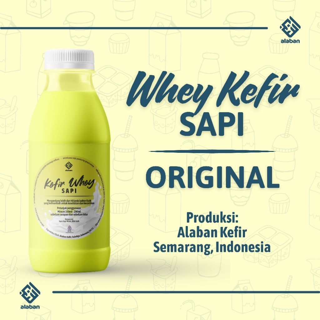 Kefir Whey 1 Liter Murni Tanpa Campuran Air
