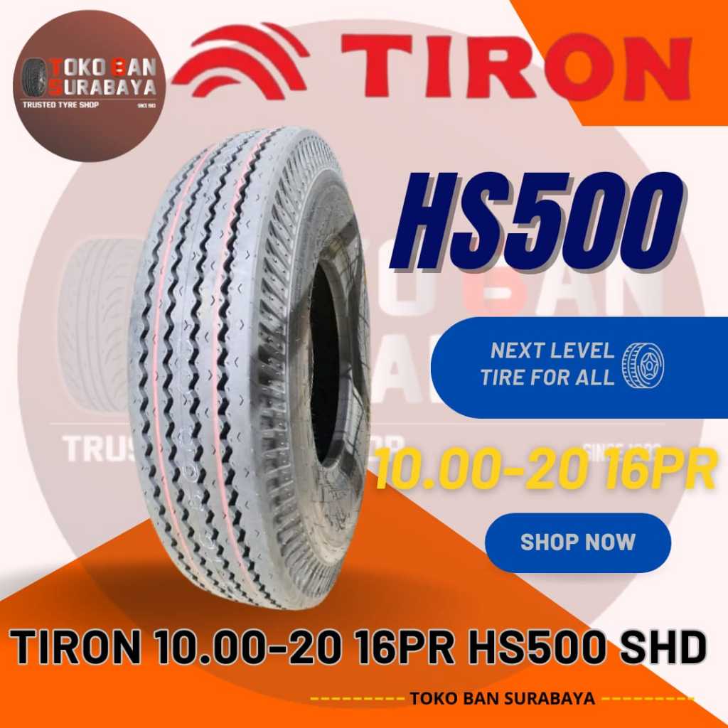 Ban Truk TIRON 10.00-20 16PR HS500 SHD 1000-20 1000/20 1000R20 10.00R20 1000 10.00 R 20 R20 16 PR HD