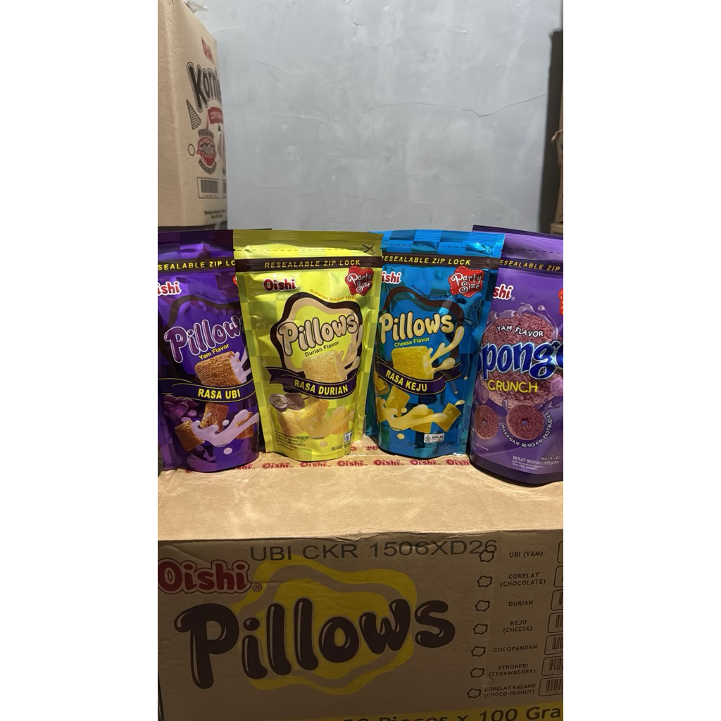 

[PROMO!!] Oishi Pillows Pouch 100gr Aneka Rasa - Cemilan nikmat enak termurah mantap viral