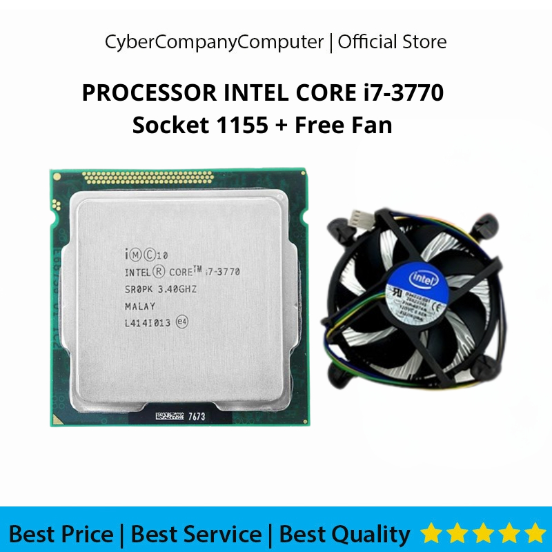 Processor Intel Core i7-3770 Gen3 LGA 1155 3.40GHz Free Fan - Processor i7-3770 Gen3 Socket 1155 + F