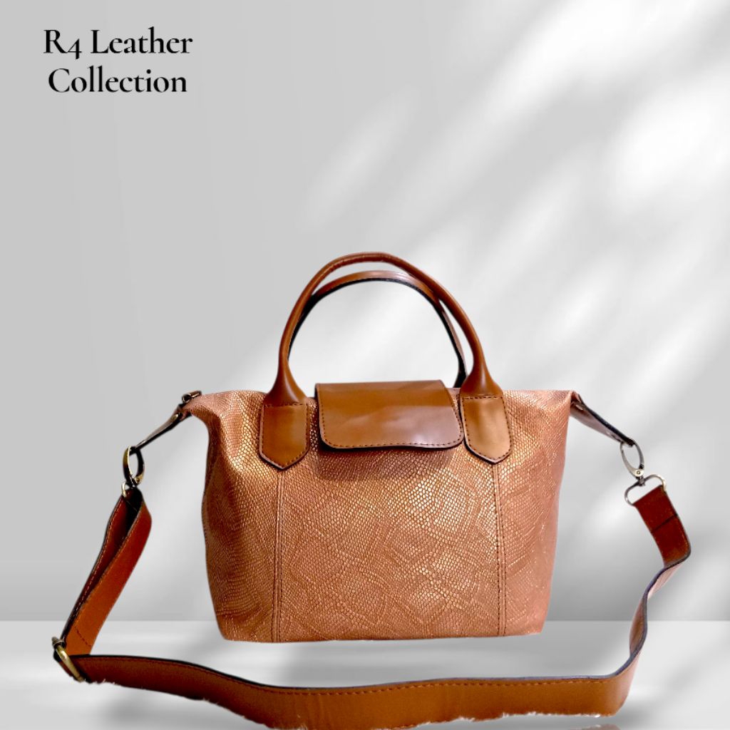 Tas Selempang lc kulit domba asli corak motif ular tas kulit motif ular