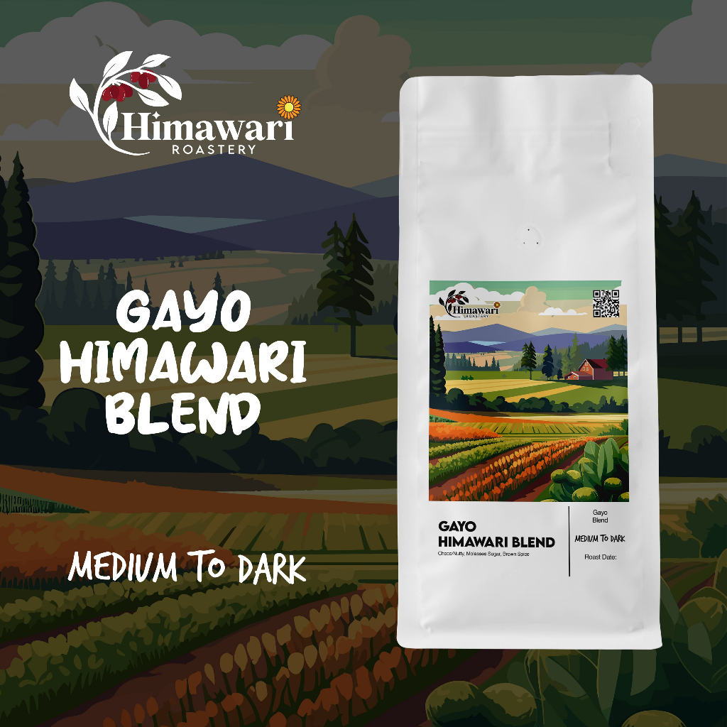 

Kopi Gayo Aceh Himawari Blend Arabika dan Robusta Biji Kopi dan Bubuk Kopi