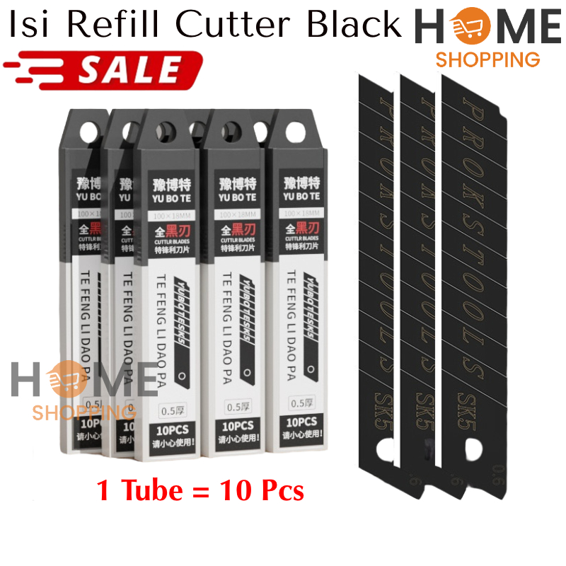 

HS - A17 Isi Cutter Besar Hitam SK5 L150 Stainless Steel Anti Karat | Isi Ulang Cutter Super Tajam | Isi Cutter Murah