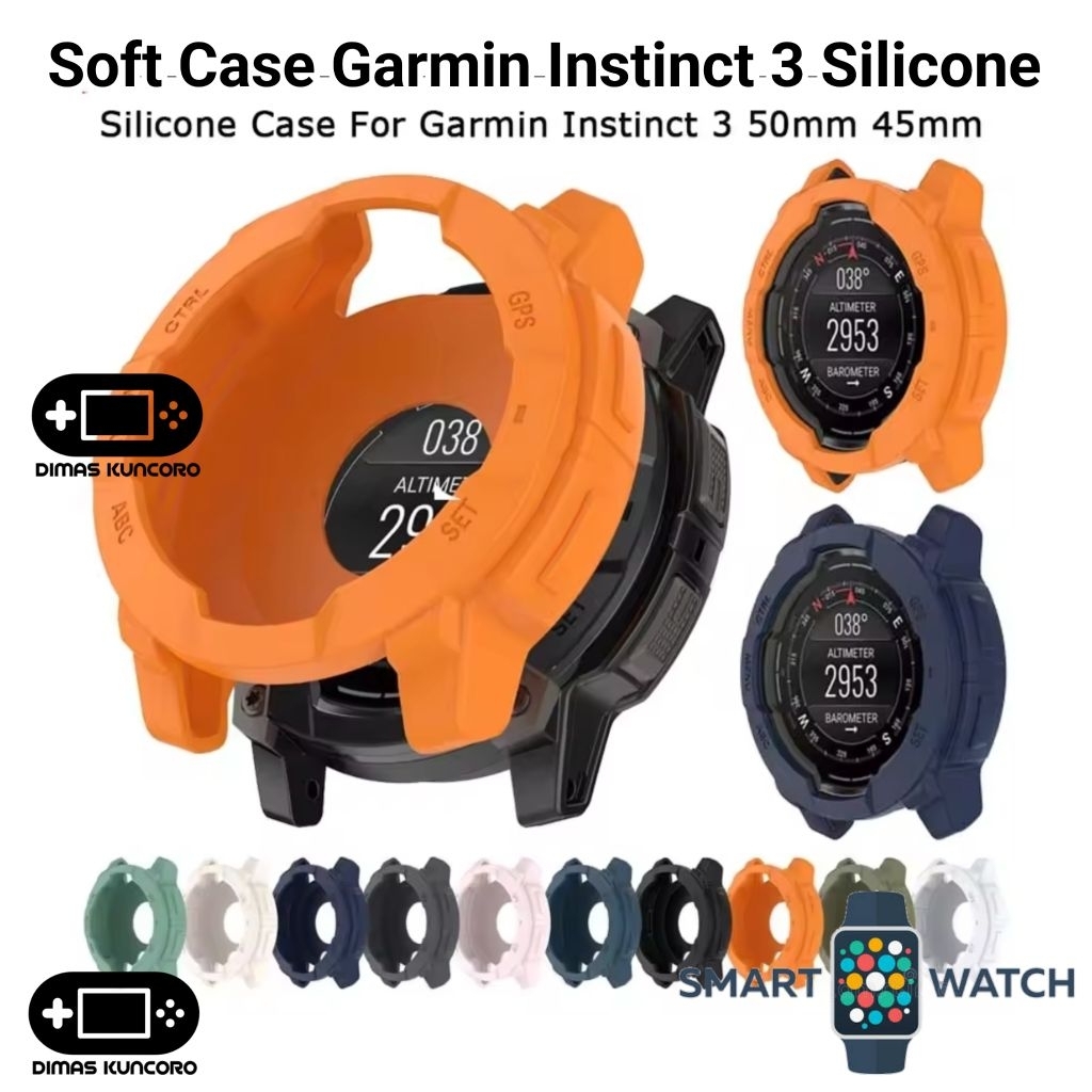 Soft Case Garmin Instinct 3 silicone silikon e solar amoled 45mm 50mm cover casing