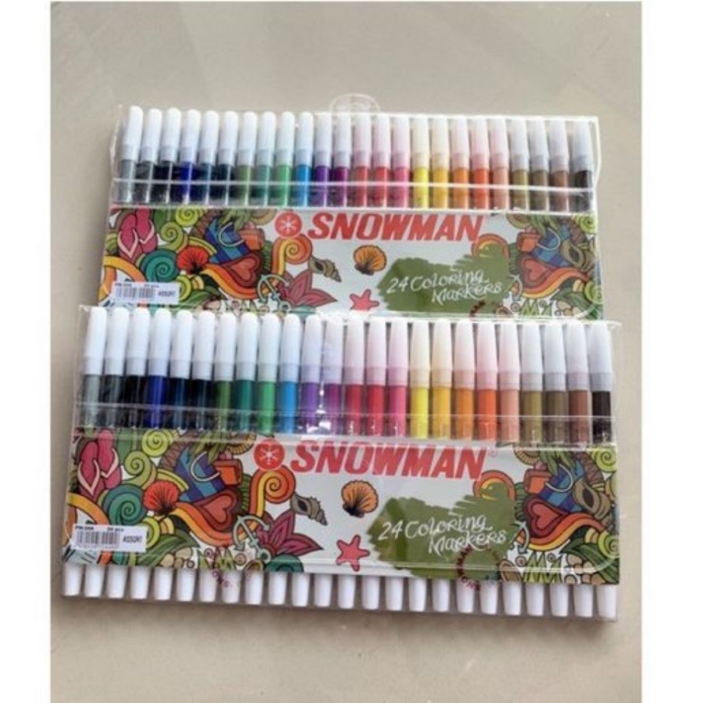 

Spidol Warna SNOWMAN isi 12 dan 24 LENGKAP dan MURAH !!! COD