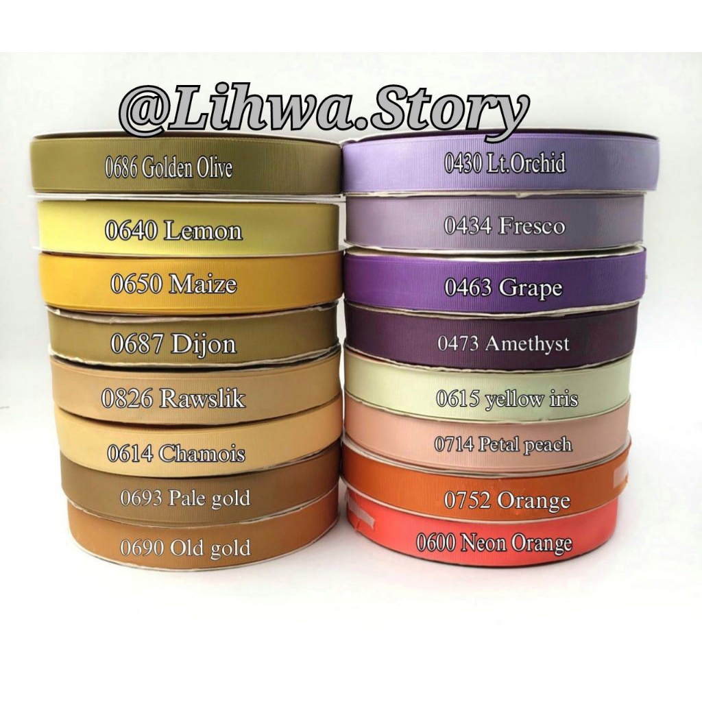 

10 YARD - 1CM | PITA GGF IMPORT / PITA GARIS / PITA GROSGRAIN IMPORT