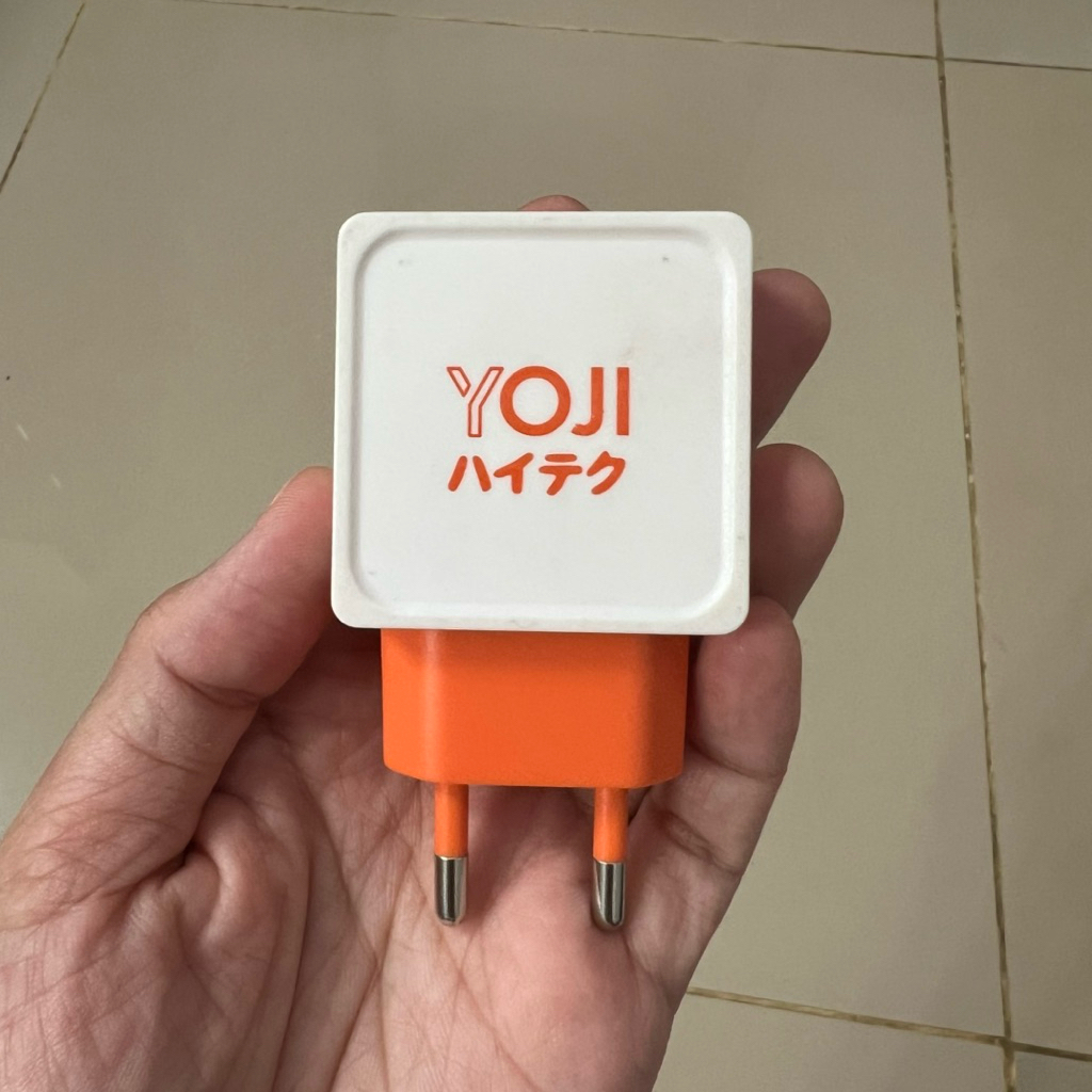 Yoji Charger Adapter Dual Port USB  Fast Charging - Kyusoku White