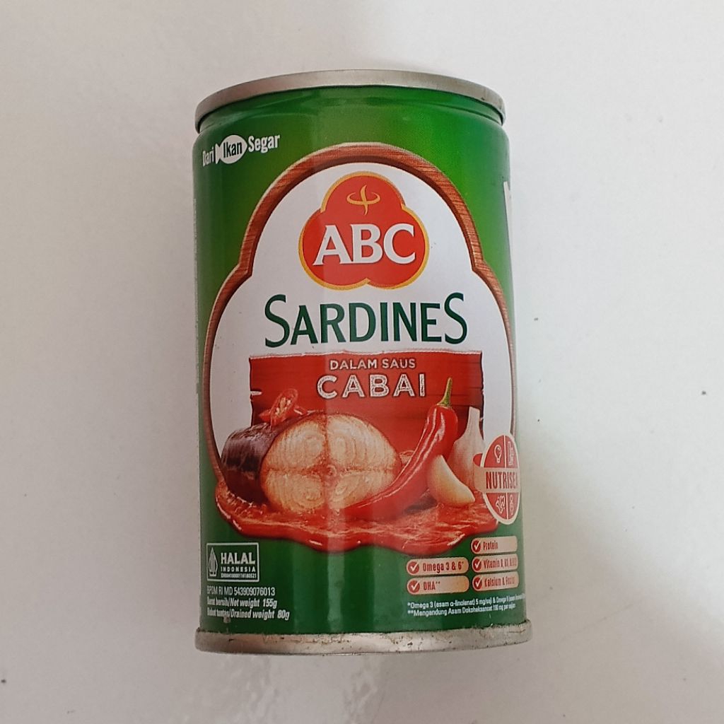 

Sardines Saus Cabai 155g Ikan Sarden Kaleng