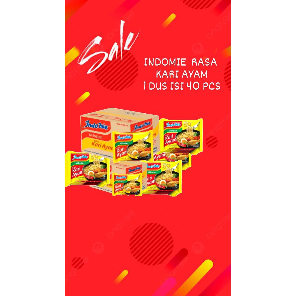 

INDOMIE RASA KARI AYAM 1 DUS ISI 40 PCS