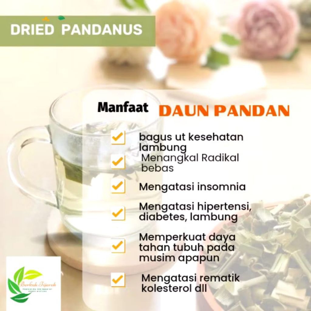 

DAUN PANDAN WANGI HERBAL ALAMI 200gr