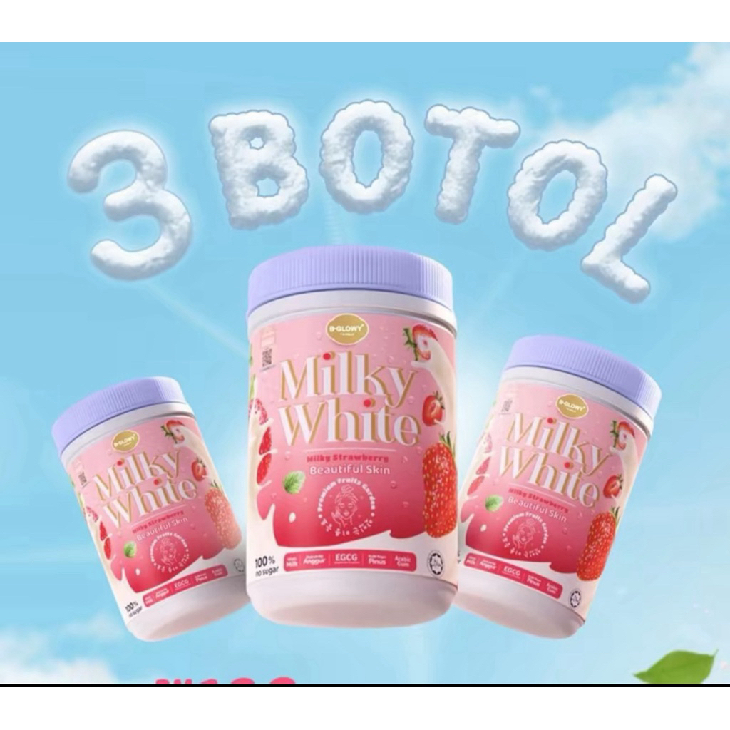 

chermes milky white 100 % ori dapat 3 botol