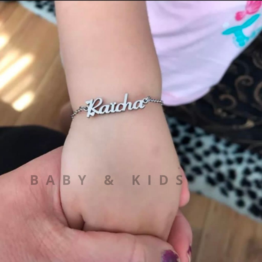 Gelang Nama titanium Gelang anak/Bayi Gelang Baby