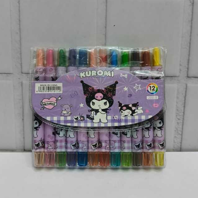 

CRAYON PUTAR PENDEK 12warna /krayon/rolling crayon/twist crayon