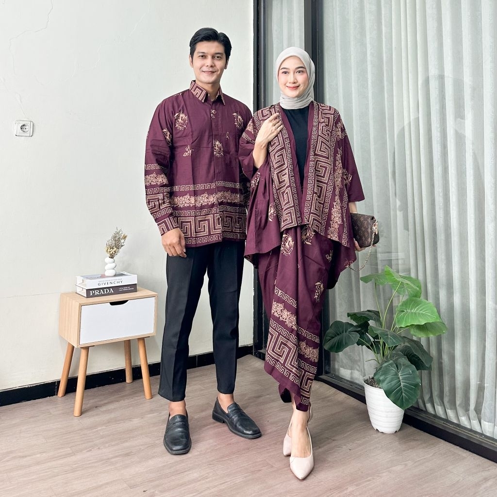 Batik Couple Modern Set Cardigan Couple Kemeja Batik Pria Baju Batik Couple Batik Pasangan Reels