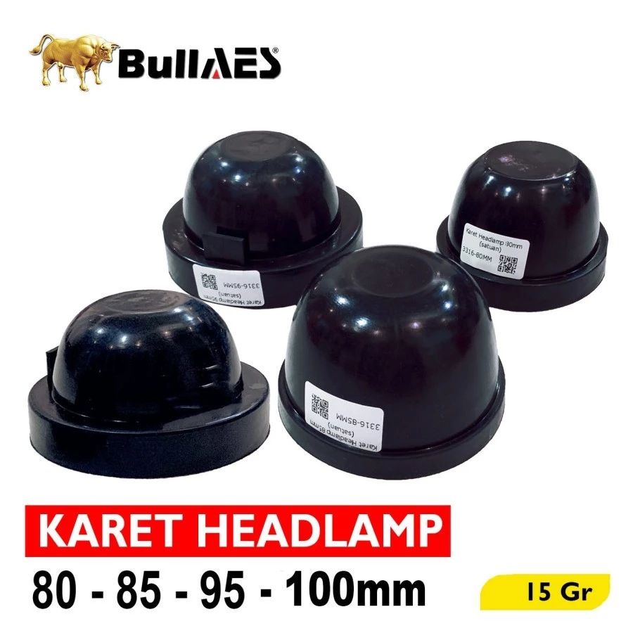 Karet Headlamp Universal mobil motor All size