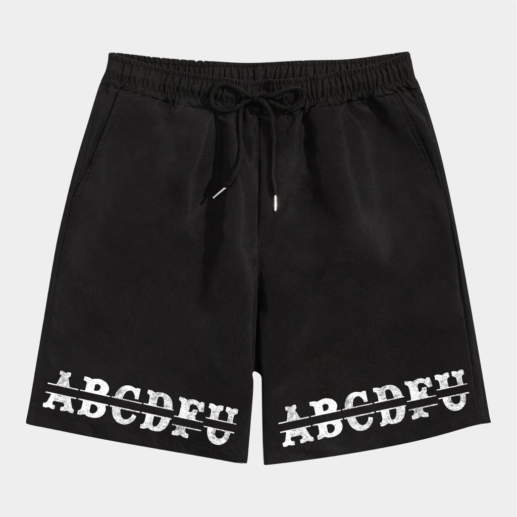 ABCDFU Boardshorts - Blondey Celana Pendek Kolor Bawahan Boxer Pria Wanita Katun Fleece