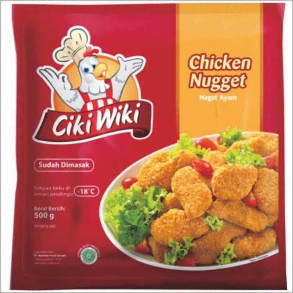 

Ciki Wiki Nugget Ayam premium 500 gr (Froze Food)