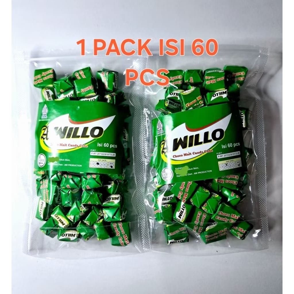 

1 PACK PERMEN WILLO/AWHILLO ISI 60 PCS