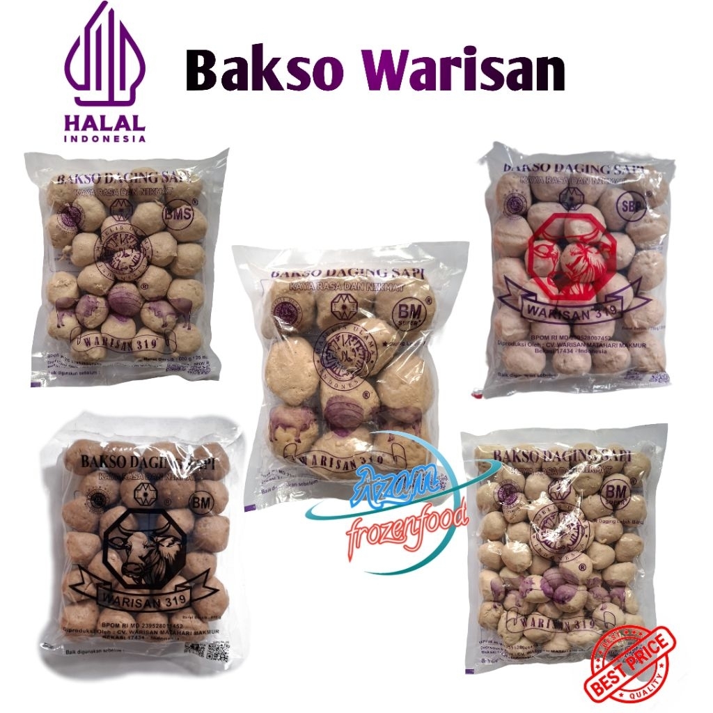 

BAKSO WARISAN 319 BMS, BM, SBP, BMS Super isi 10/25/50
