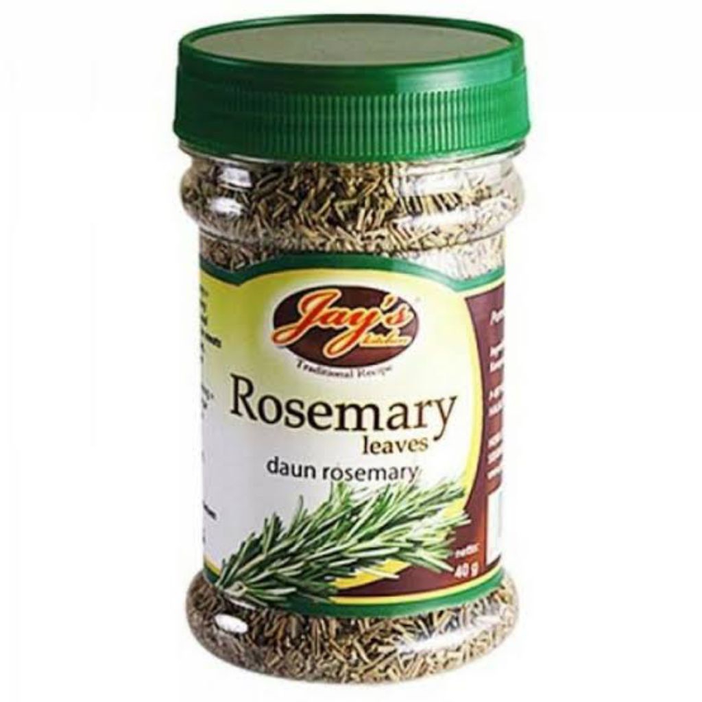 

Daun Rosemary kering | Jay's Rosemary leave's botol 40 gr (Bumbu Tabur)