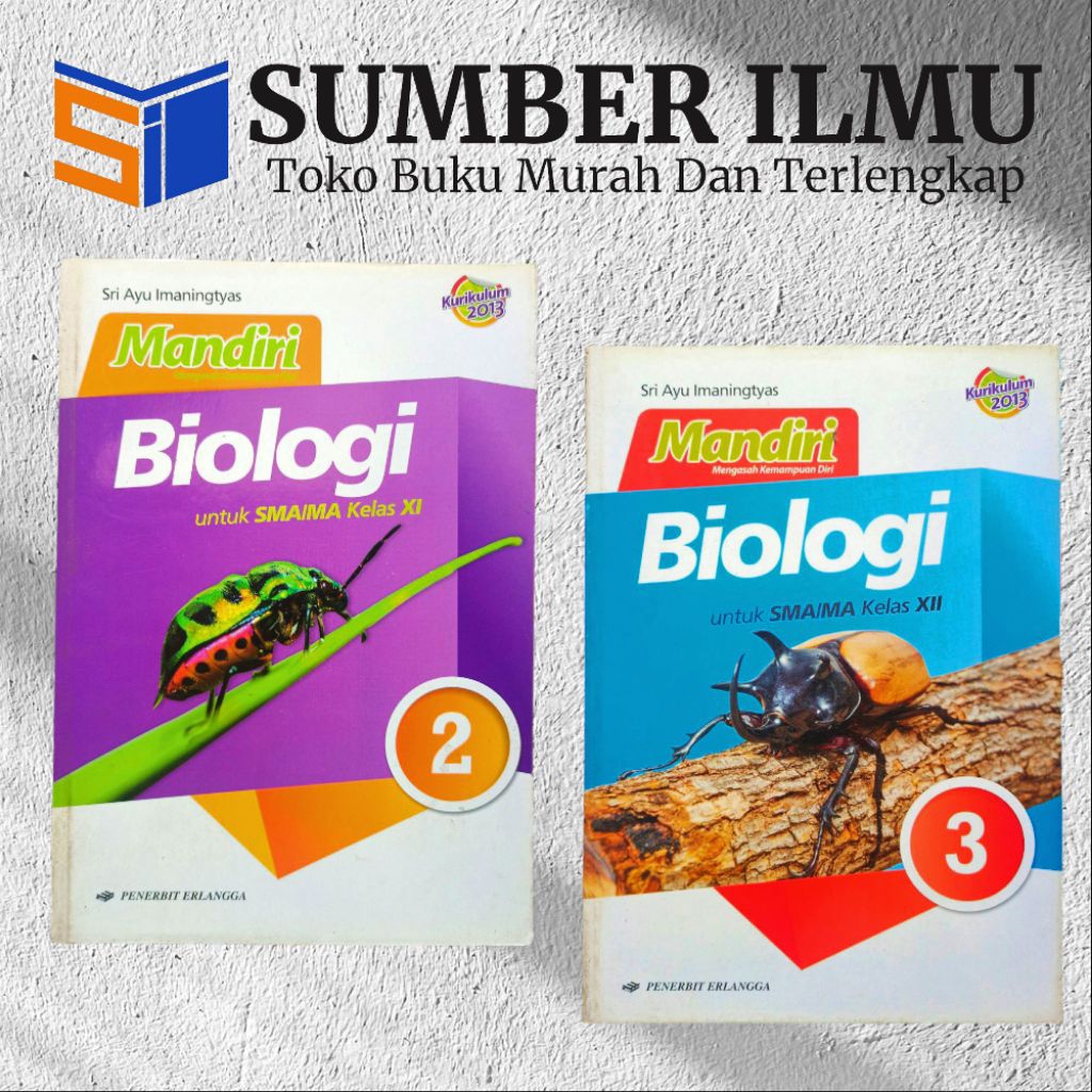 Buku Mandiri Biologi SMA Kelas 11 & 12 Kurikulum 2013 Erlangga
