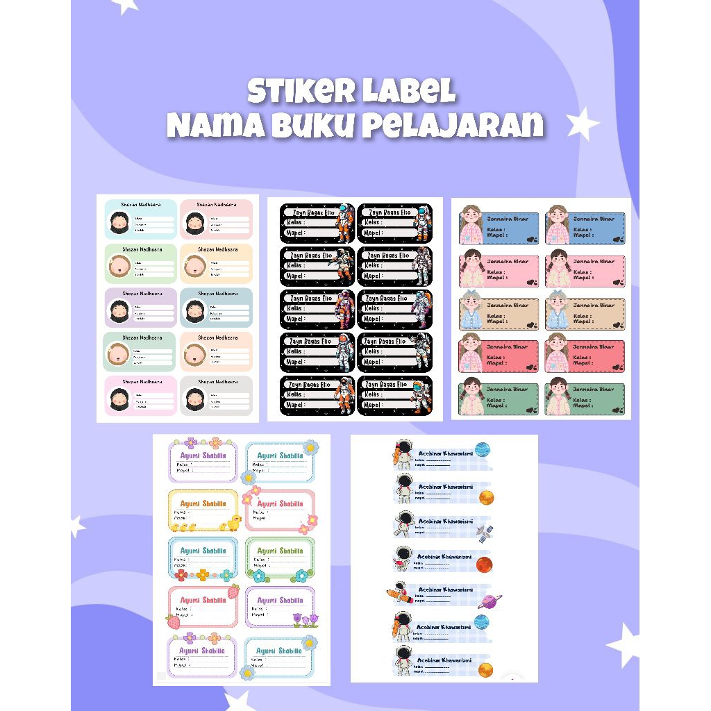 

Stiker Label Nama Buku Pelajaran — Praktis, Kuat, dan Estetik!
