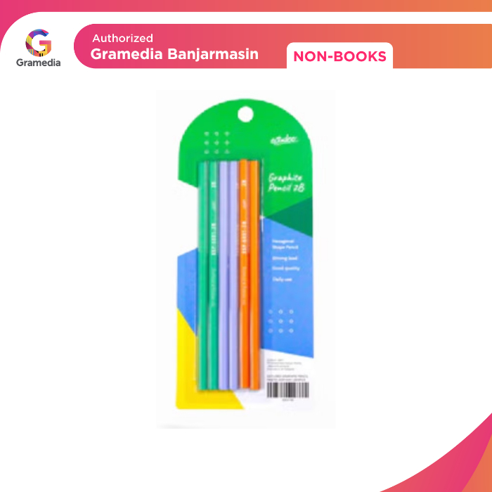 

Gramedia Banjarmasin - Pensil 2B Estudee Graphite Pencil Set 6Pcs Pastel