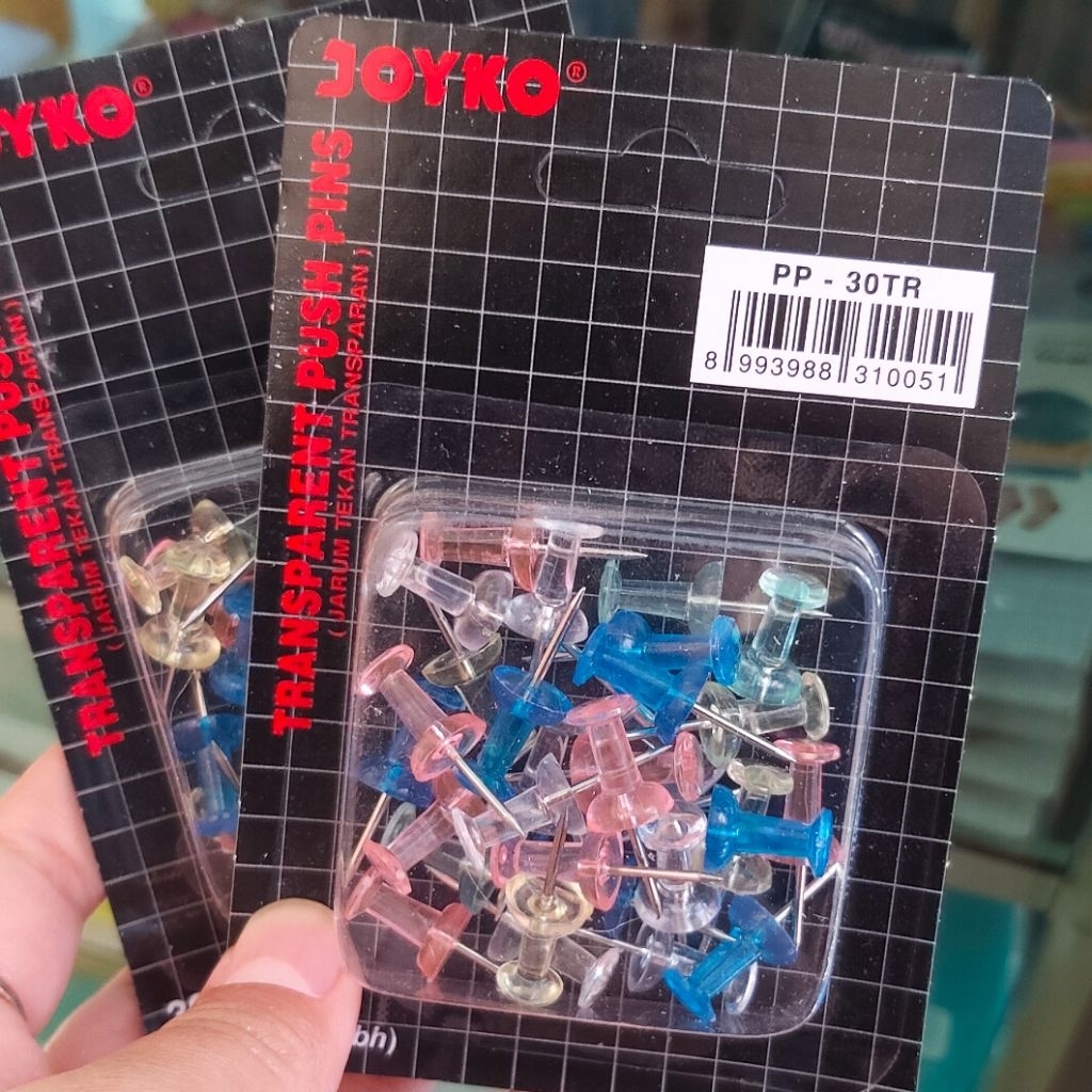 

Push pin / Paku pin Transparan JOYKO PP-30TR
