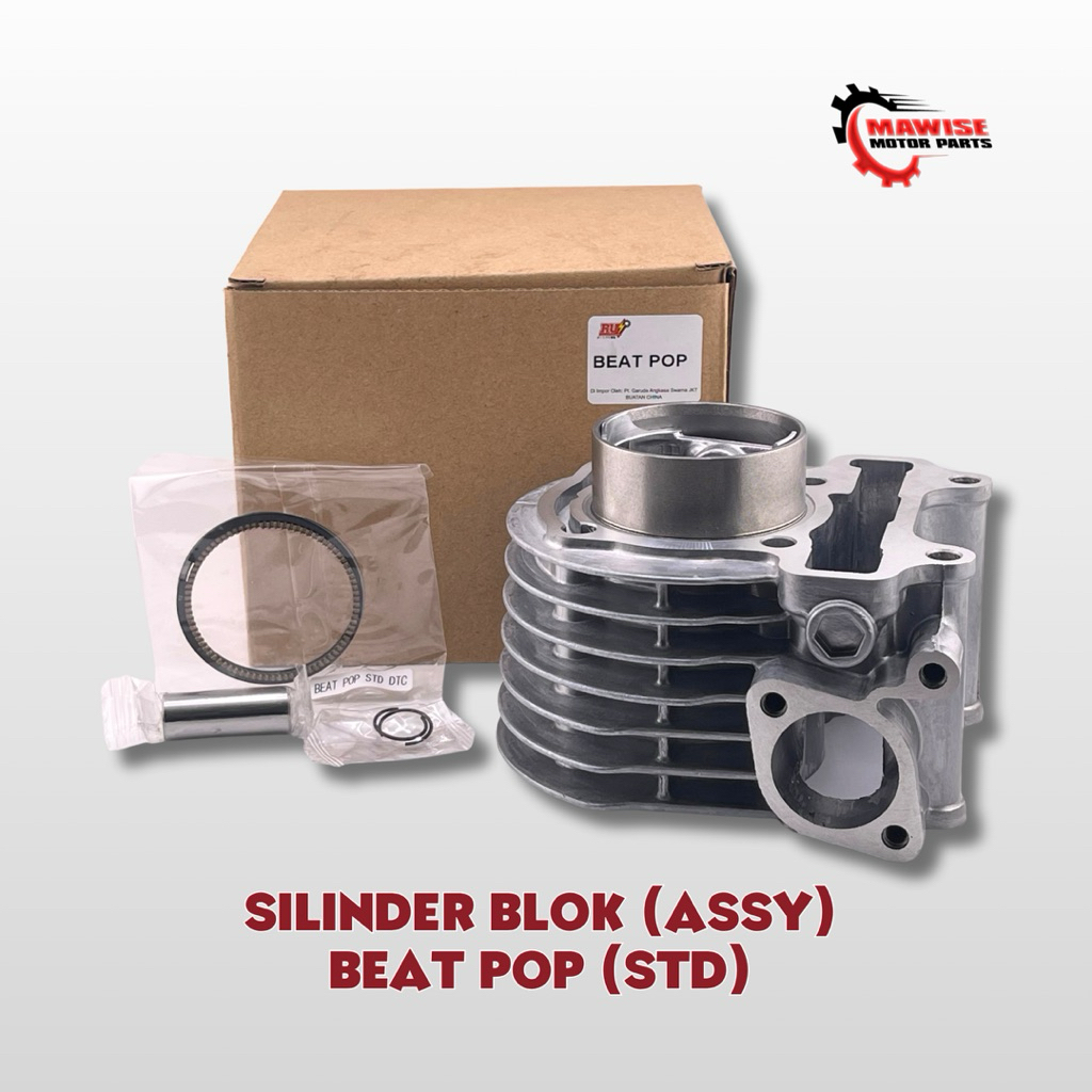 SILINDER BLOK ASSY BEAT POP STD - BLOK SEHER SET BEAT ESP STREAT VARIO 110 LED ACG STATER HALUS K44