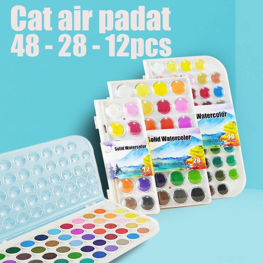 

Cat Air Padat 12/28/48 Warna – Solid Watercolor untuk Anak & Dewasa – Warna Dikirim Acak YL-0307