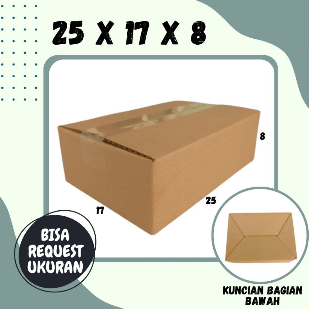 

Kardus 25x17x8 Box A0 Packing Karton Dus Kotak Kemasan kosmetik Jamu Obat Madu Sahabat UMKM