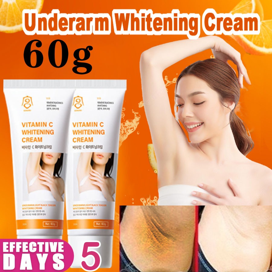 Krim kecantikan kulit yang lembut dan putih di bawah ketiak VC Pemutih ketiak dan wajah Pemutih lehe