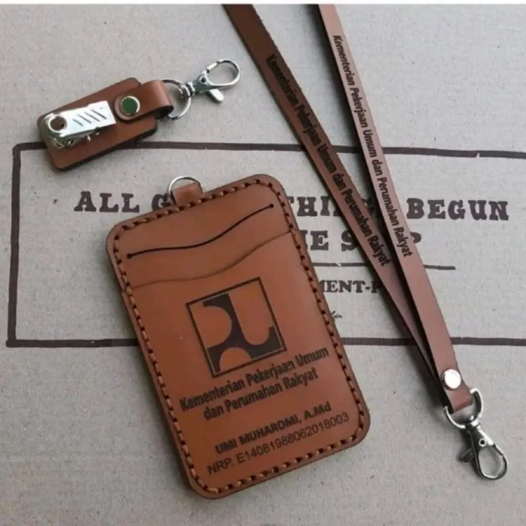 

Name Tag Custom || Papan Nama Asli Kulit Sapi