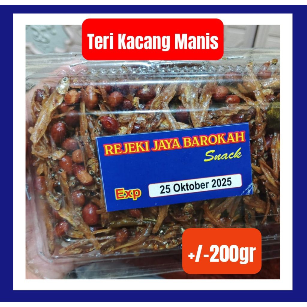 

Oleh-Oleh Snack Ikan Teri Kacang Manis Gurih sea food 200gr