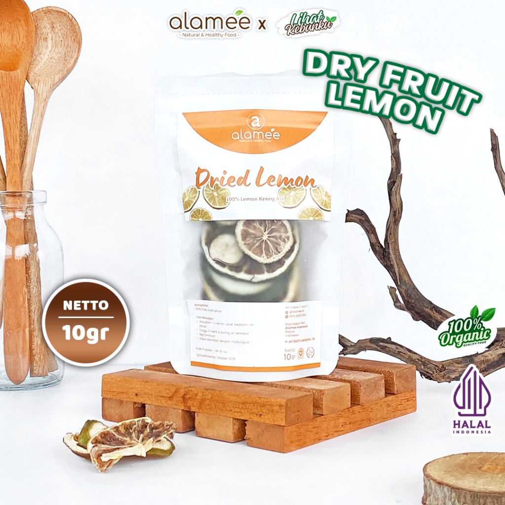 

ALAMEE Lemon Kering Dried Slice Tea Teh Herbal Iris Organik Minuman Herbal Organic 10g LIHAT KEBUNKU
