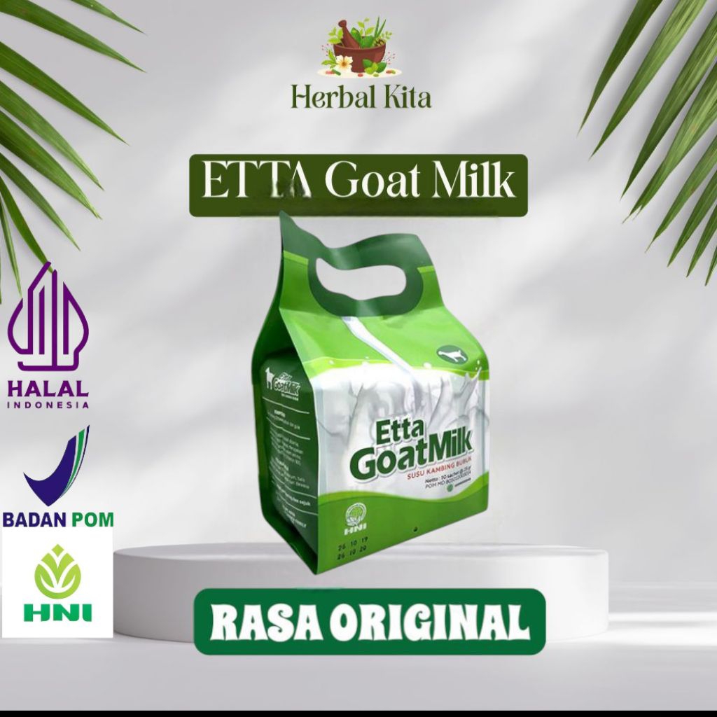 

SUSU KAMBING ETAWA "ETTA GOAT MILK/EGM HNI HPAI"-Solusi asma, kesehatan paru-paru,sendi dan tulang.