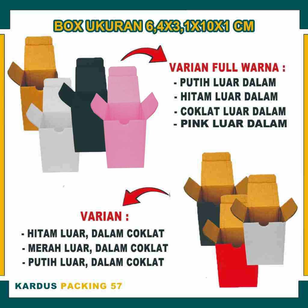 

Box 4,6x3,1x10,1 cm / Box Sliplock / Kardus Polos / Box Botol Parfum