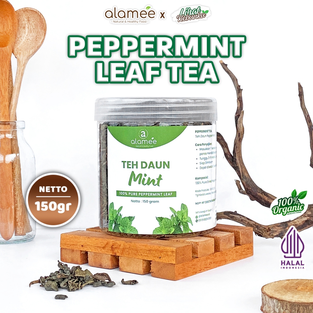 

ALAMEE Peppermint Tea Teh Daun Mint Organik Kering Dried 150gr LIHAT KEBUNKU