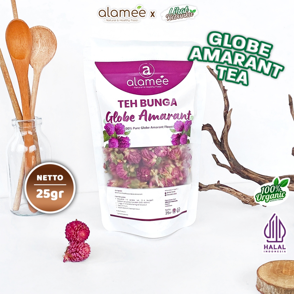 

ALAMEE Teh Bunga Globe Amaranth Kering Tea Herbal Organik Dried Flower 25gr LIHAT KEBUNKU