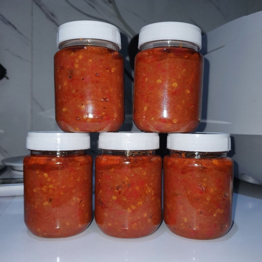 

Sambal Lamongan | Sambal Tomat Terasi | Sambal Merah 200 gr by Azra