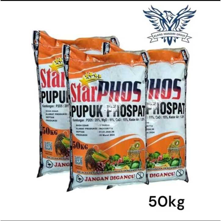Starphos 50kg Pupuk Phospat 20% Pupuk Phospat plus Darma Ayu