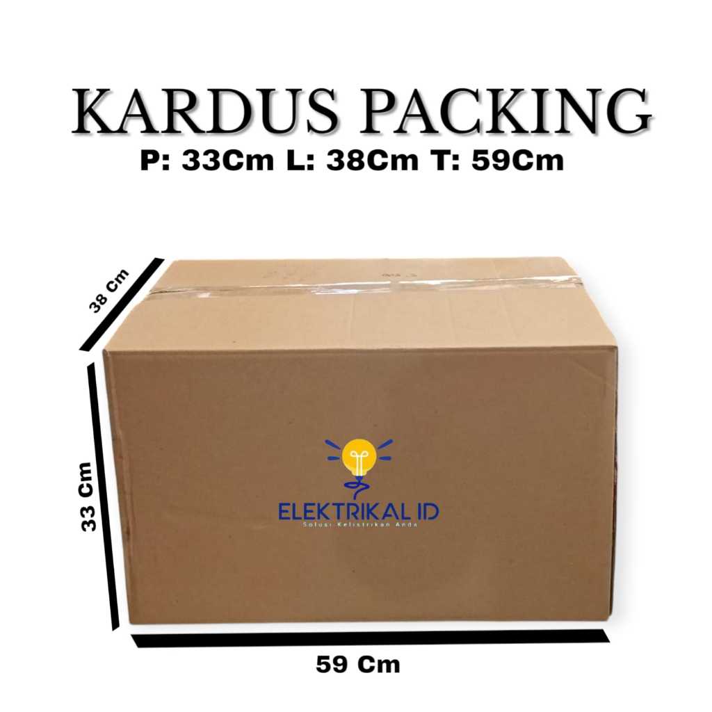 

Kardus / Karton Box Packing Polos 33x38x59 cm Tebal