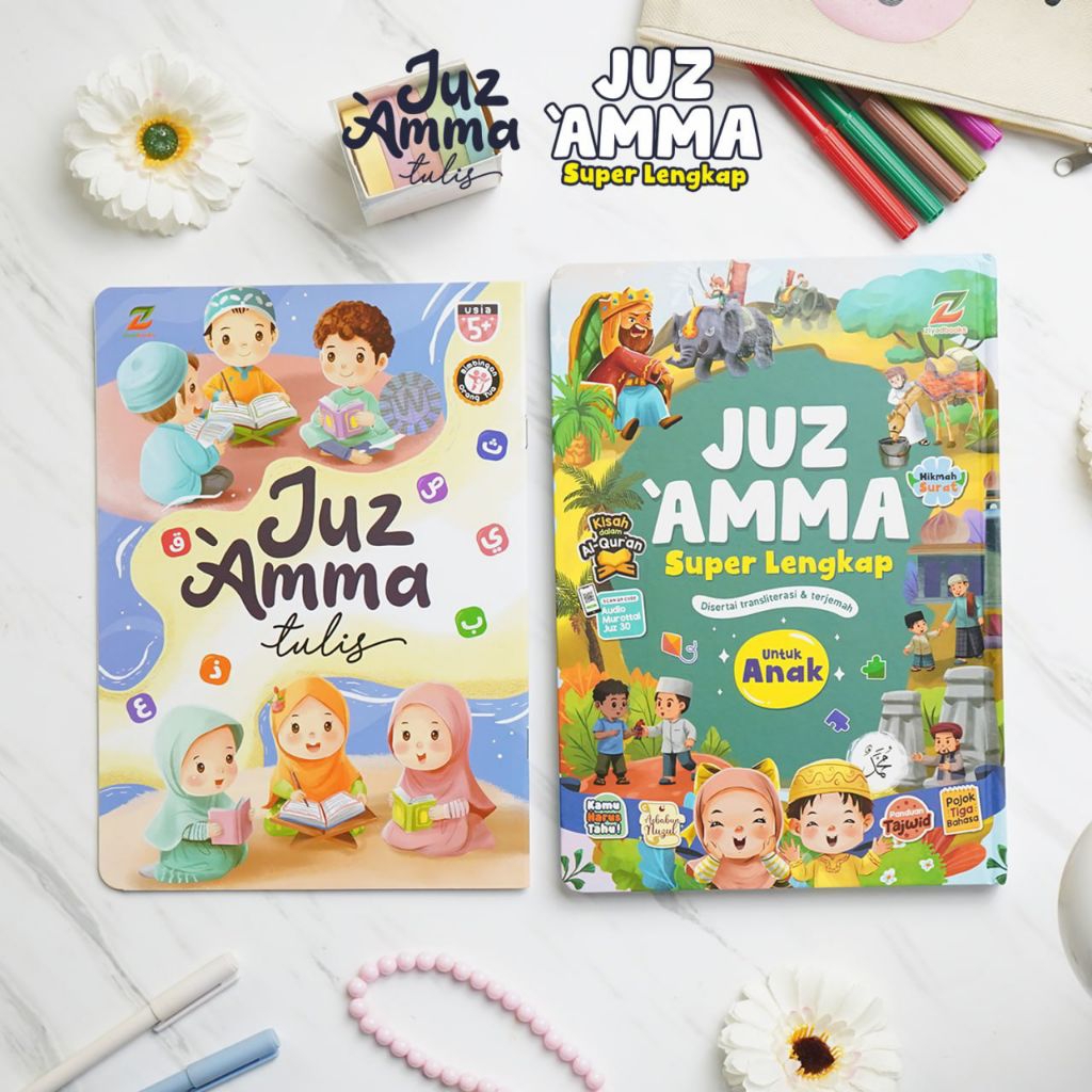 PAKET 2in JUZ AMMA SUPER LENGKAP UNTUK ANAK Dan Juz Amma Tulis | menulis al qur'an juz 'amma untuk S