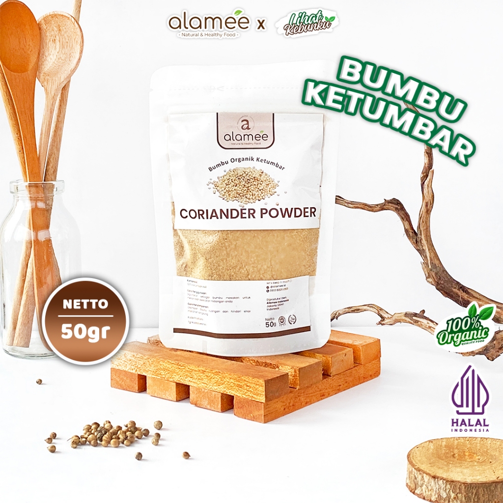 

ALAMEE Bubuk Ketumbar Organik Bumbu Dapur Instan Coriander Powder Murni Asli 50 Gram LIHAT KEBUNKU
