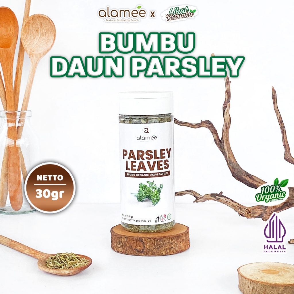 

ALAMEE Parsley Kering Dried Persley Flakes Daun Peterseli Leaves Bumbu Dapur 30g LIHAT KEBUNKU
