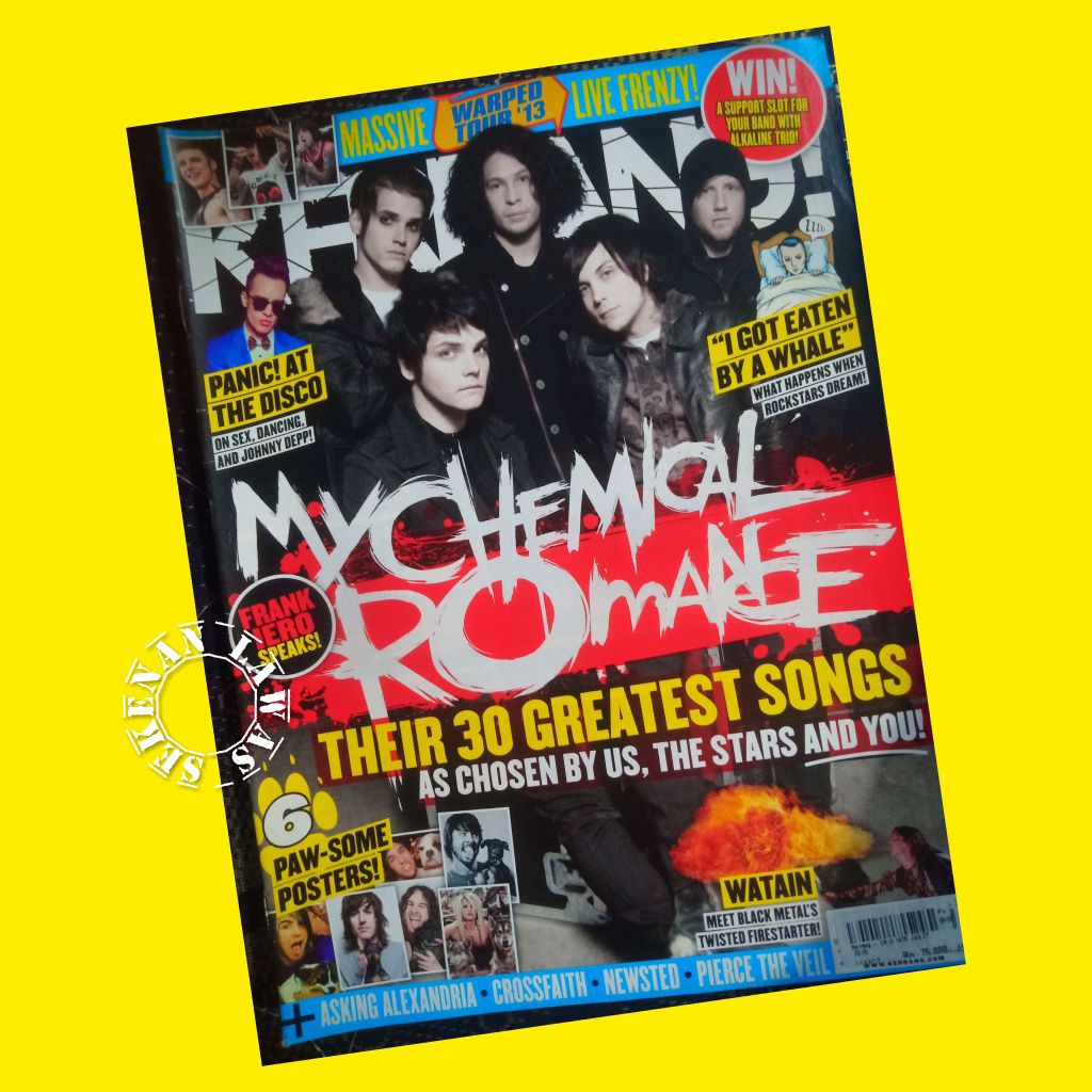 Majalah Kerrang Th.2013 Cover My Chemical Romance (Tanpa Poster)
